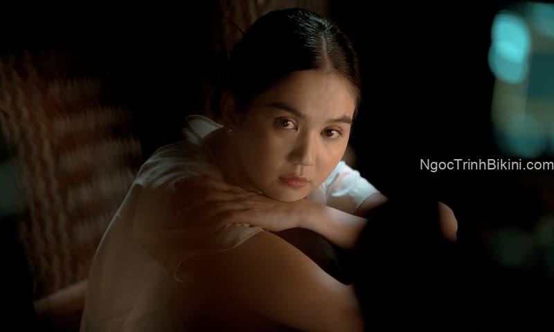 Vẻ mặt ngây thơ của Ngọc Trinh trong phim