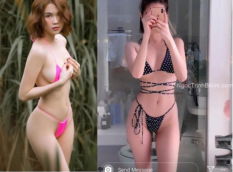 Ngọc Trinh lộ rõ thân thể đáng mơ ước cùng Bikini