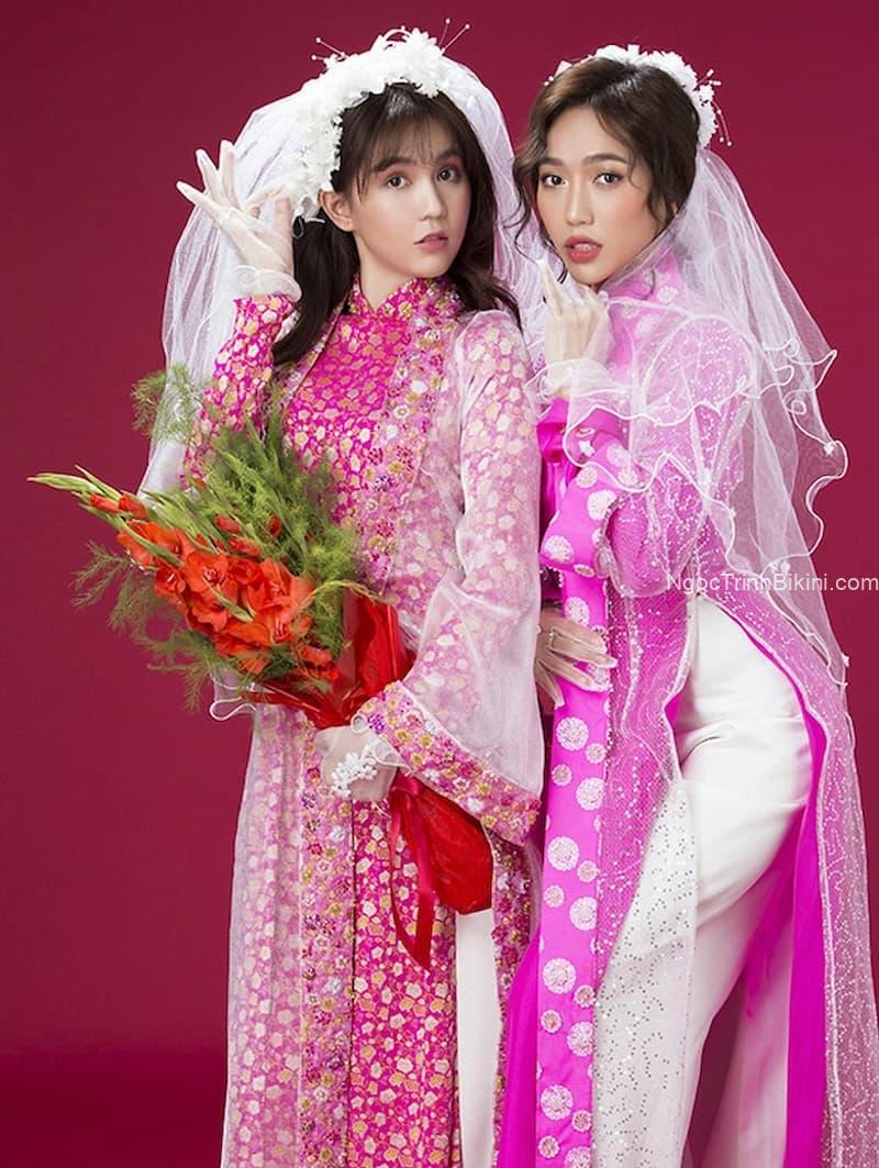 Ngọc Trinh Diệu Nhi lên đồ đóng phim
