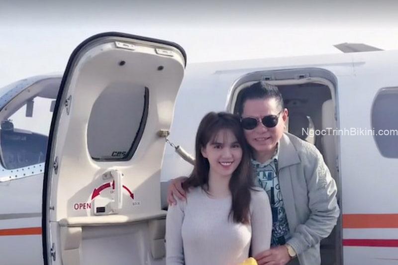 Ngọc Trinh Hoàng Kiều hẹn trò trên chuyên cơ riêng