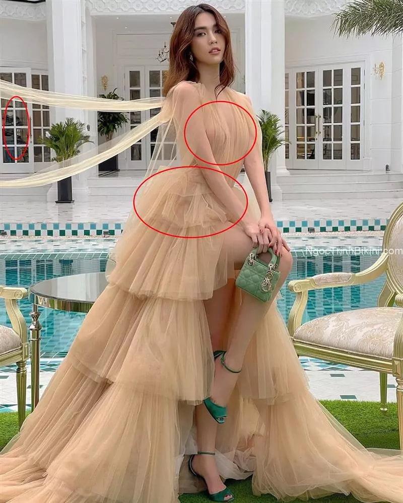 Nữ thần thả vòng 1 mang váy vàng quyến rũ
