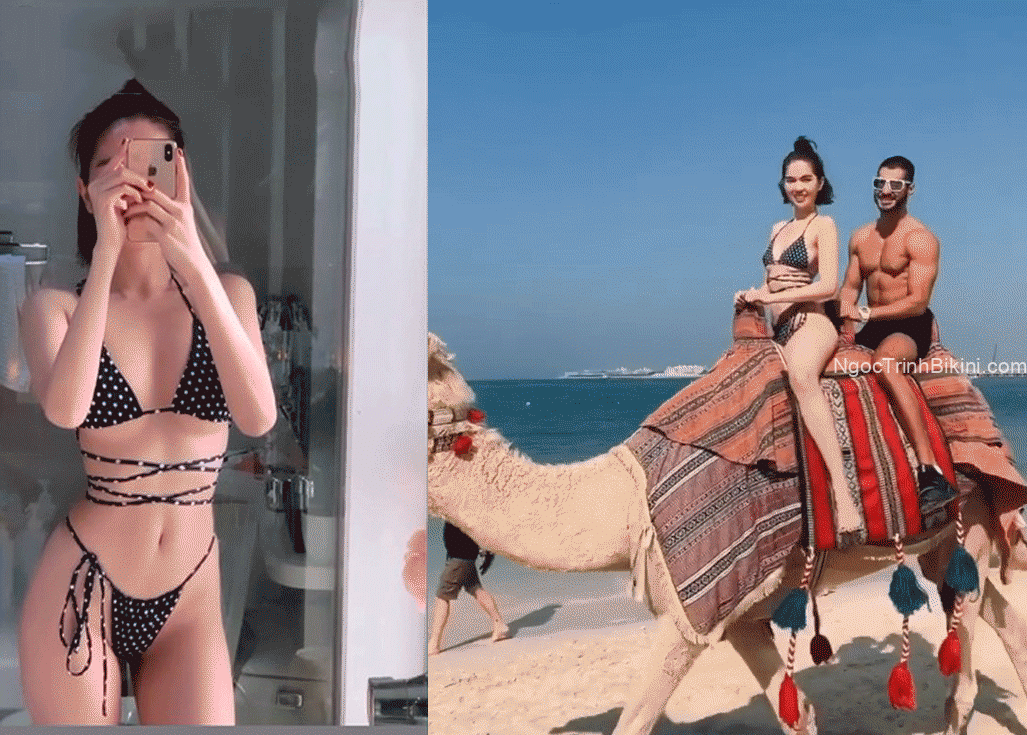 Ngọc Trinh "cưỡi ngựa" cùng trai lạ