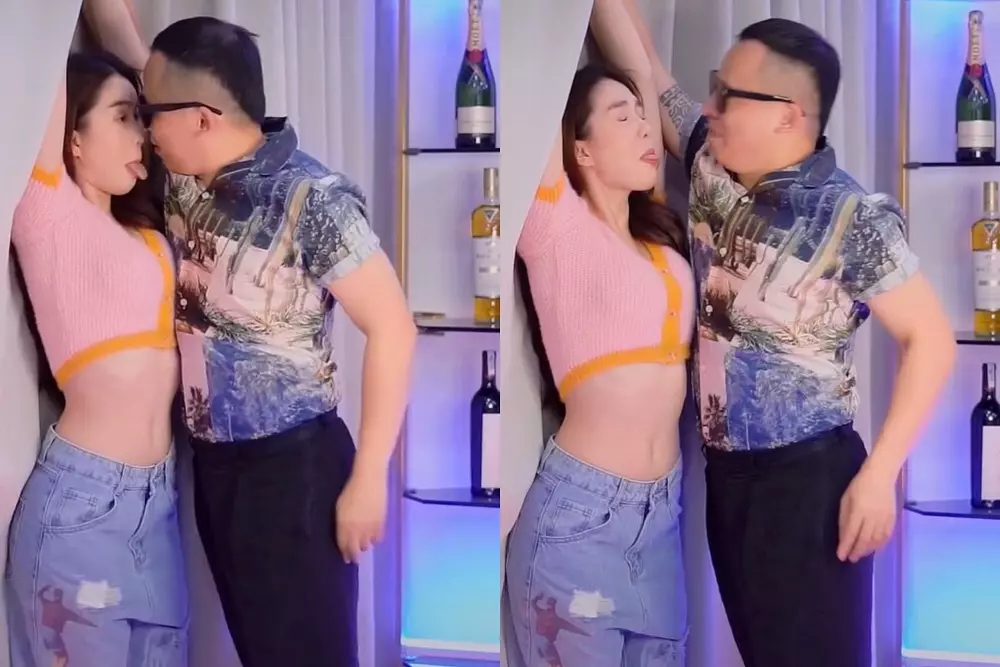 Ngọc Trinh Vũ Khắc Tiệp đá môi bất chấp trốn đông người