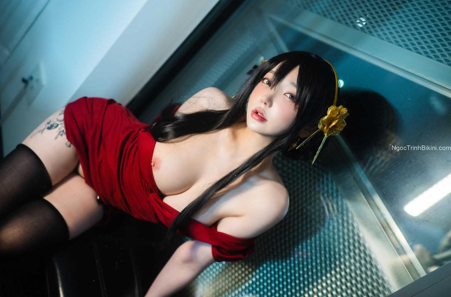Em gái cosplay khỏa thân khoe ti đẹp