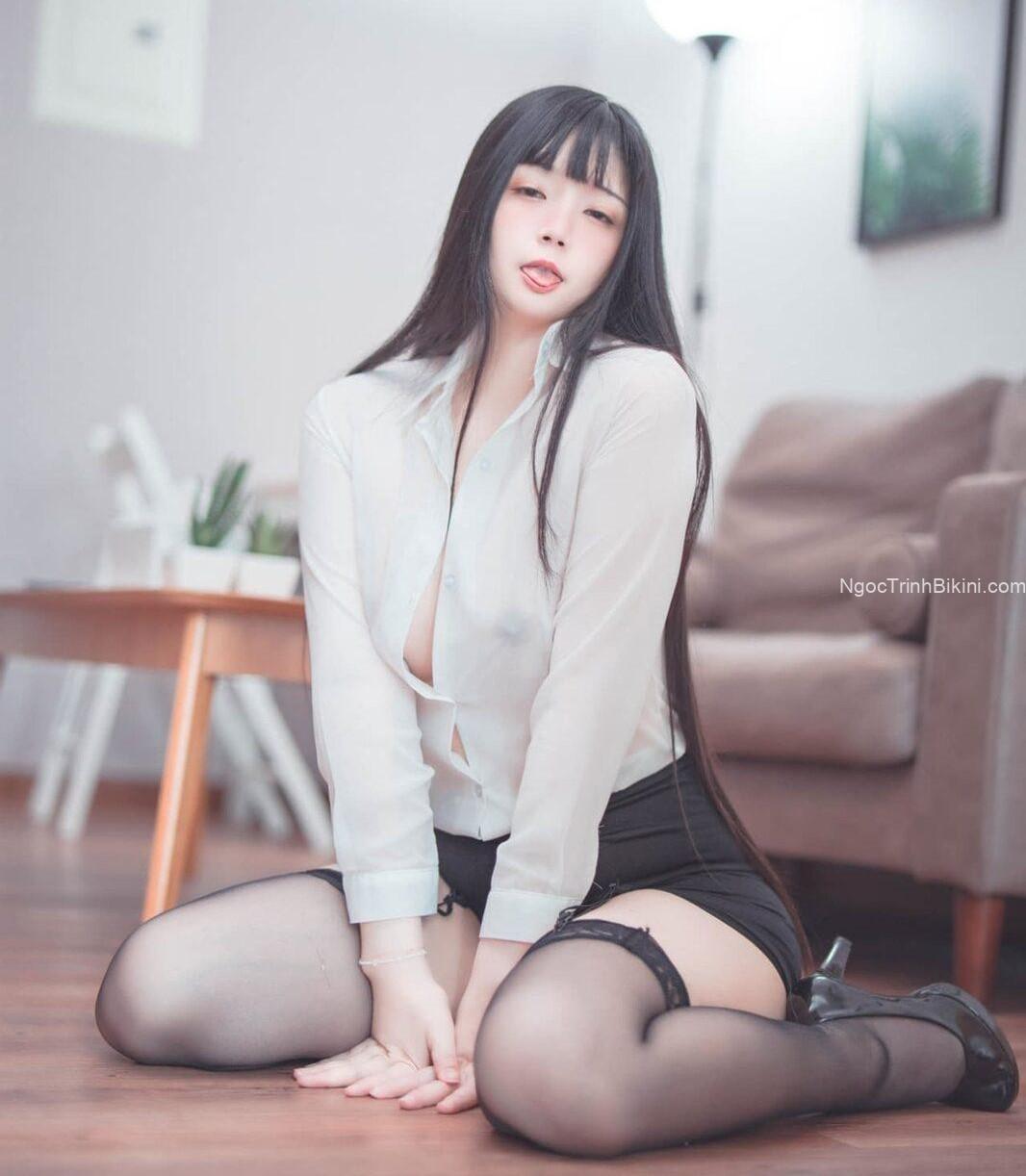 Thư ký dâm đãng quyến rũ cấp trên với bím múp nhiều nước