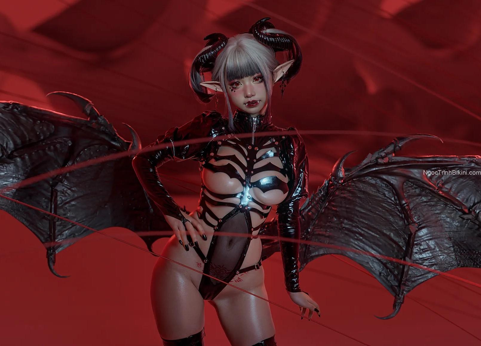 Ảnh gái xinh khỏa thân không che 18+ cosplay cực cá tính