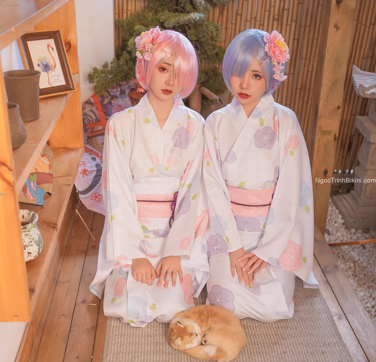 Ngắm gái xinh khỏa thân với bộ đồ kimono