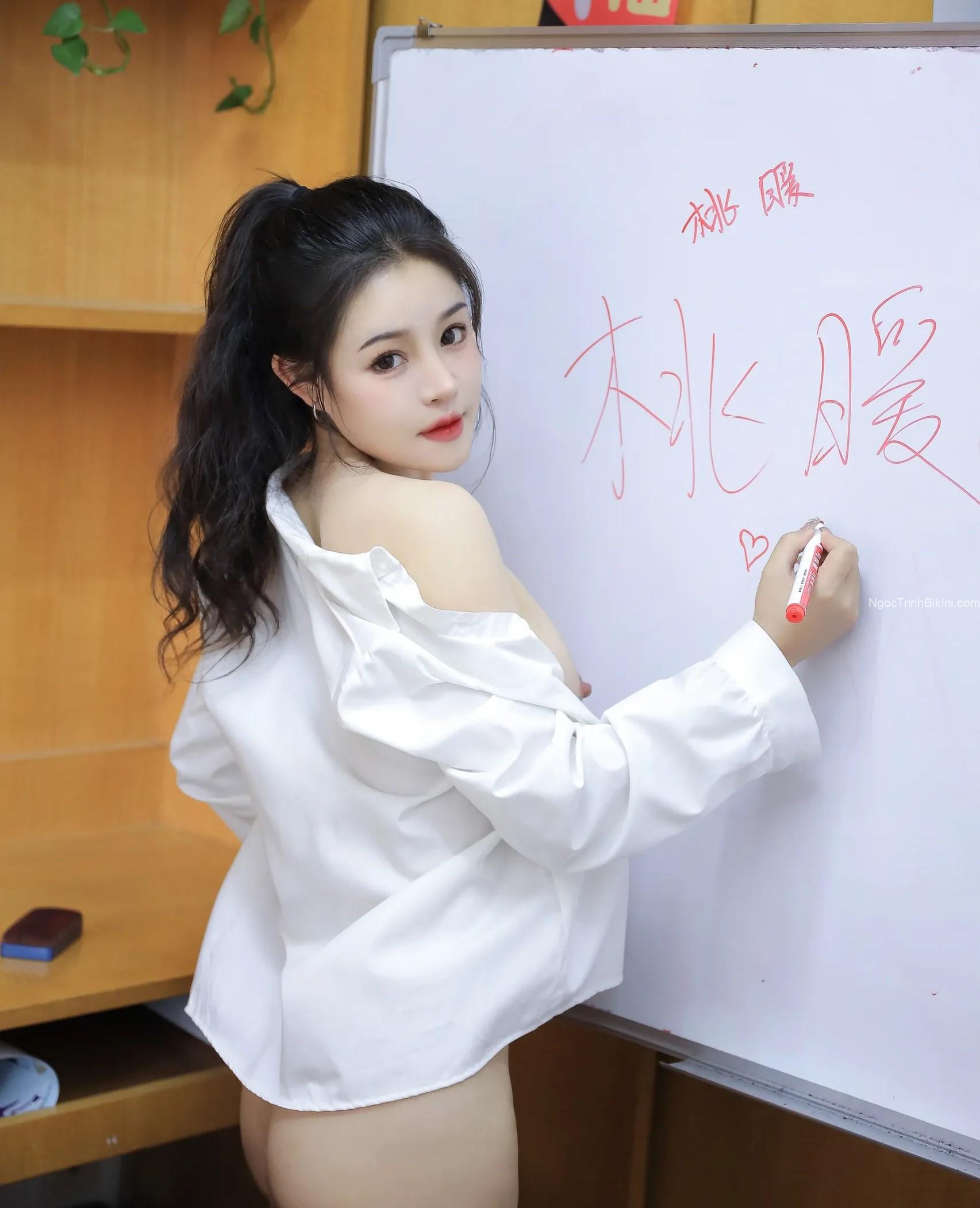 Chữ em viết có đẹp không anh yêu?