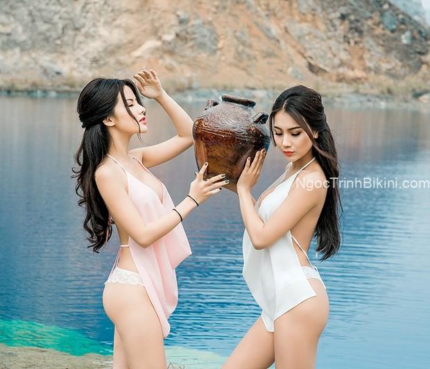 Ngắm ảnh gái xinh lộ hàng nóng khoe thân hình nuột nà